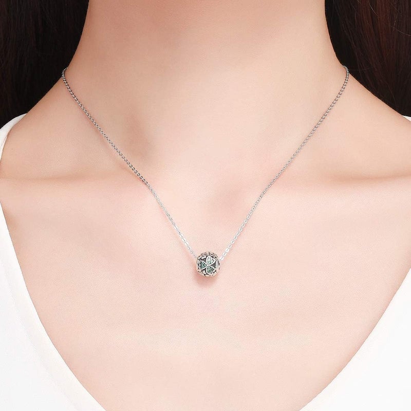 VOROCO Store Charm 925 Sterling Silver Bracelet Necklace Pendant Bead Charms Jewelry Gift for Women Mother Daughter Grandma Family Friends - Image 2